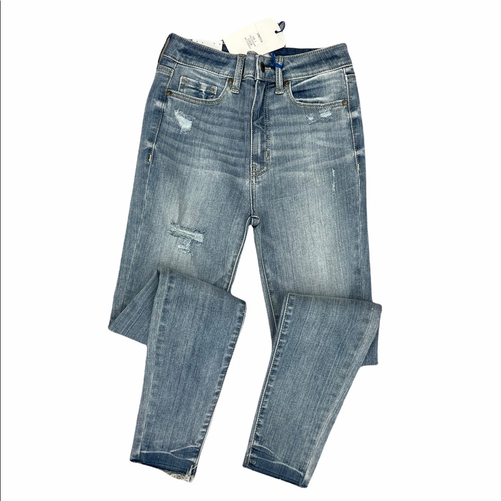 Stylish High Rise Skinny Denim Jeans - Picture 2 of 5